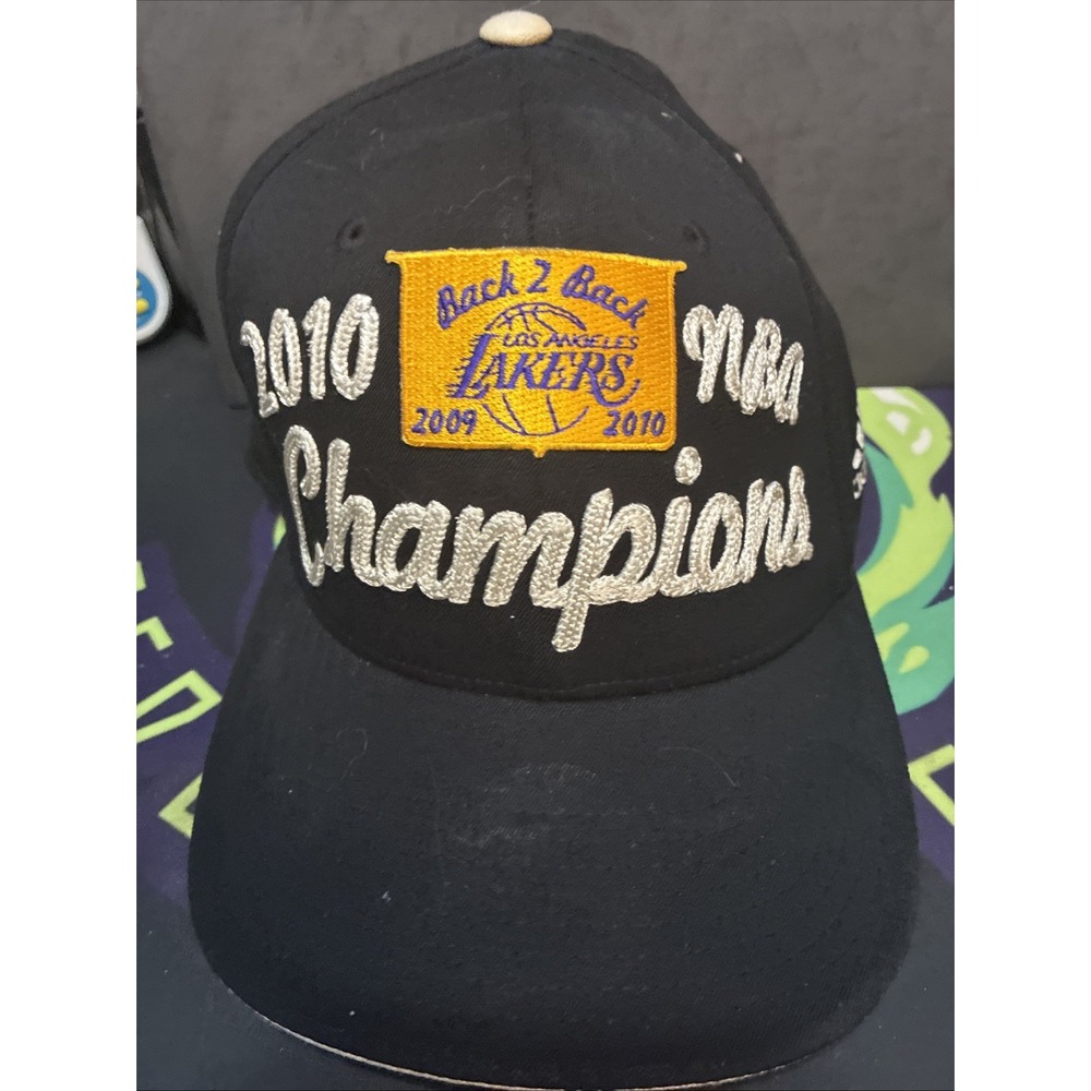 Los Angeles Lakers 2010 NBA Champions Adidas Official Locker Room Cap Hat